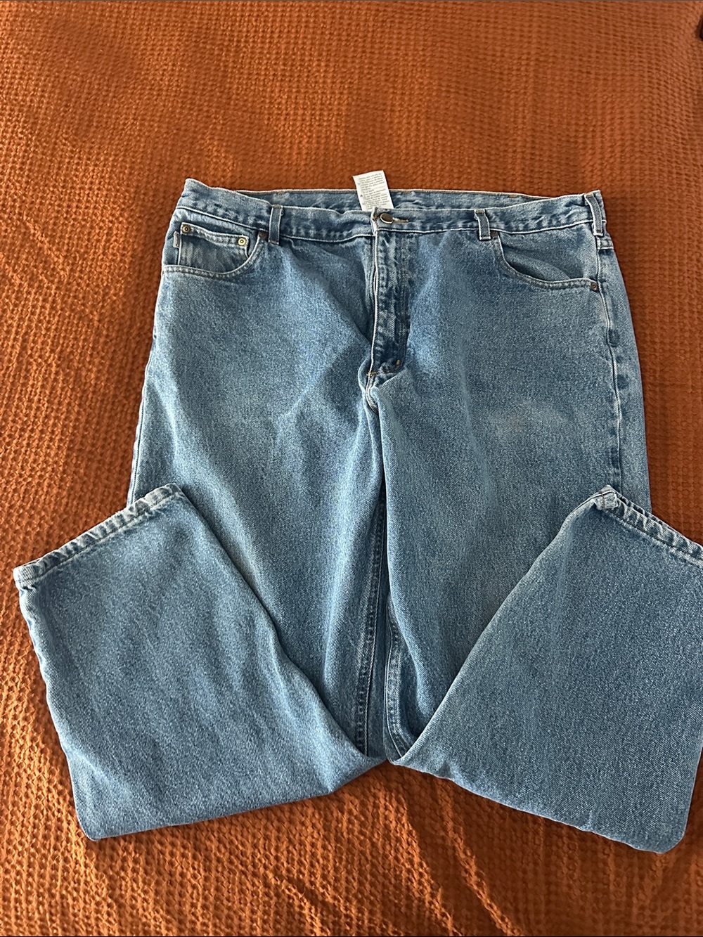 Carhartt Men's Relaxed Light Blue Denim Jeans vintage 42 x 30